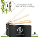 Exitoso Tretmülleimer 3L Bambus Softclose Schwarz Bild 4