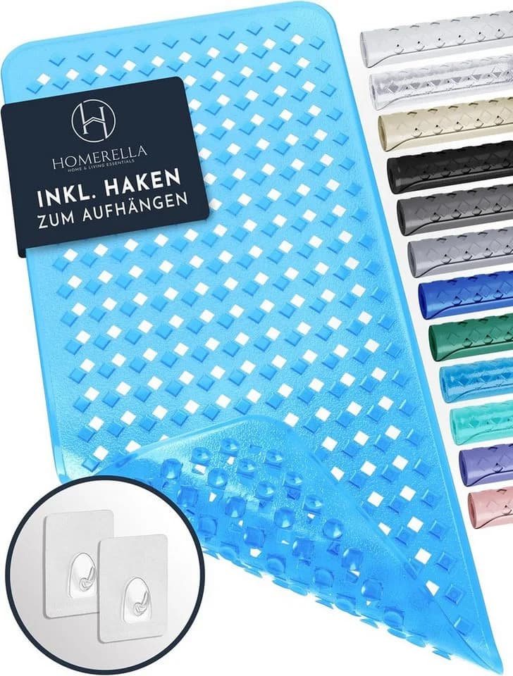 Homerella Badematte rutschfest blau schimmelresistent inkl. Aufhängung - Bild 2
