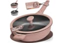 TRAUMLEBEN Bratpfanne 28cm Rosa mit abnehmbaren Griffen Bild 2