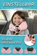 FLOWZOOM COMFY KIDS Nackenhörnchen Rosa Memory-Schaum Reisekissen Kinder Bild 3