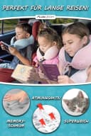 FLOWZOOM COMFY KIDS Nackenhörnchen Rosa Memory-Schaum Reisekissen Kinder Bild 5
