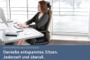 casimum Steißbeinkissen Orthopädisches Sitzkissen RELIEF Blau Memory Schaum Bild 1