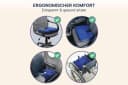 casimum Steißbeinkissen Orthopädisches Sitzkissen RELIEF Blau Memory Schaum Bild 5