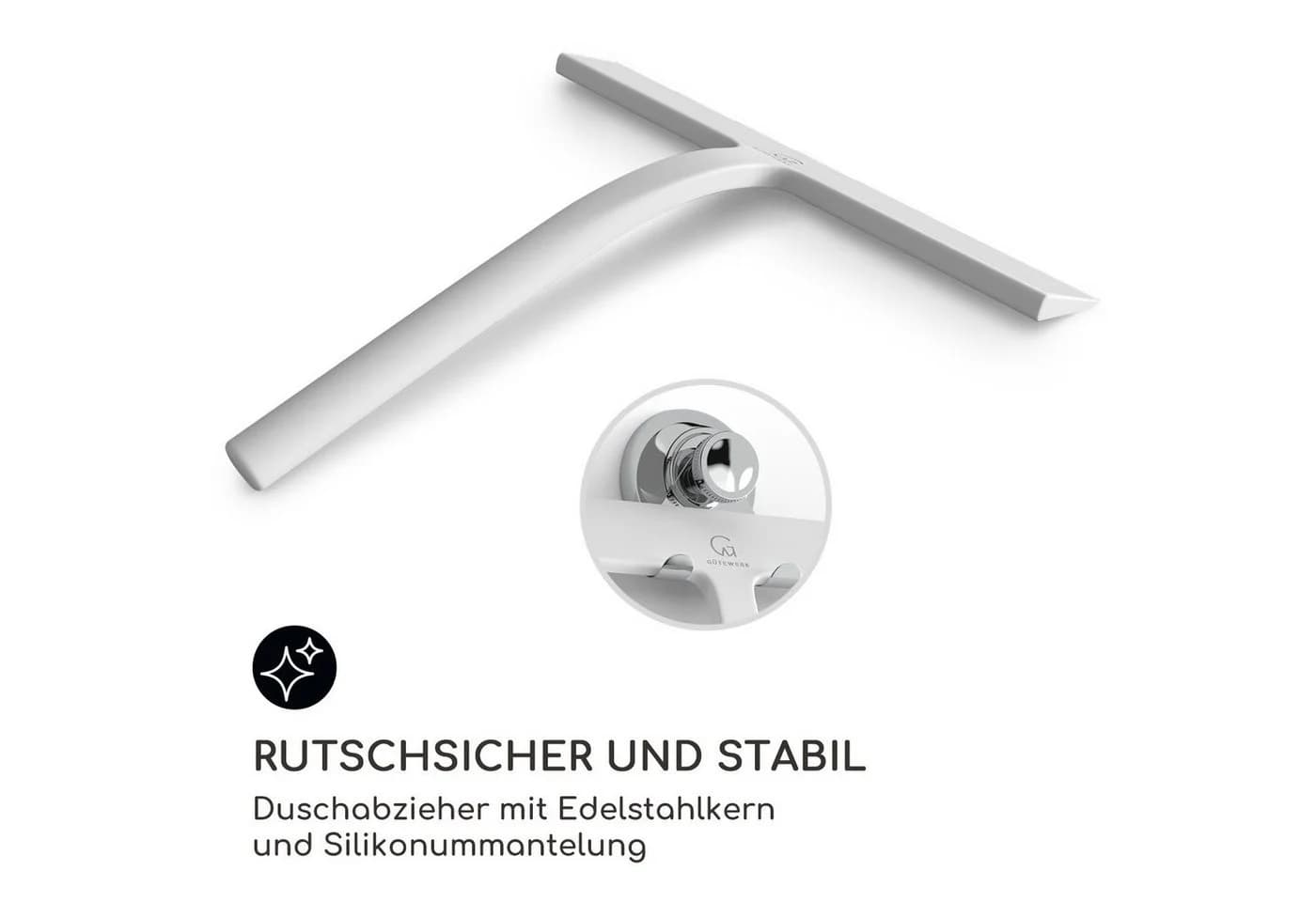 Gütewerk by blumfeldt Duschabzieher Blaze mit Silikonklinge - Bild 3