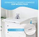 FLIPLINE Wickelaufsatz für IKEA Hemnes Kommode Weiß Bambus Bild 1