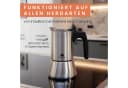GRØNENBERG Espressokocher Edelstahl Induktion 4/6 Tassen Bild 3