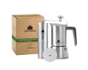 GRØNENBERG Espressokocher Spar Set 2 mit manueller Mühle & Edelstahl Mokkakanne Bild 2