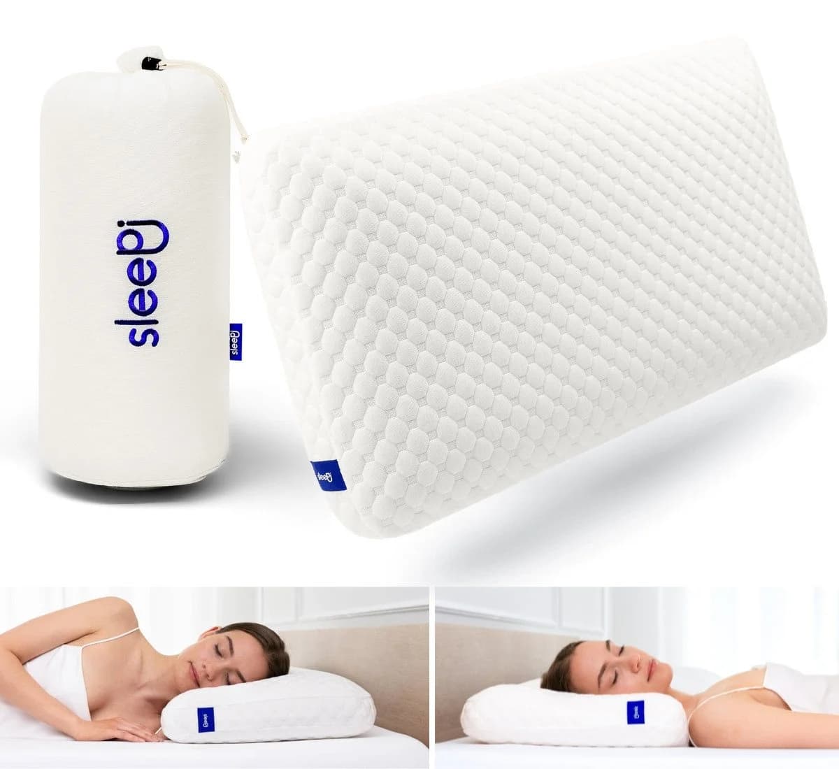 SLEEPI Nackenstützkissen Comfort Visco Memory Schaumstoffkern - Bild 2