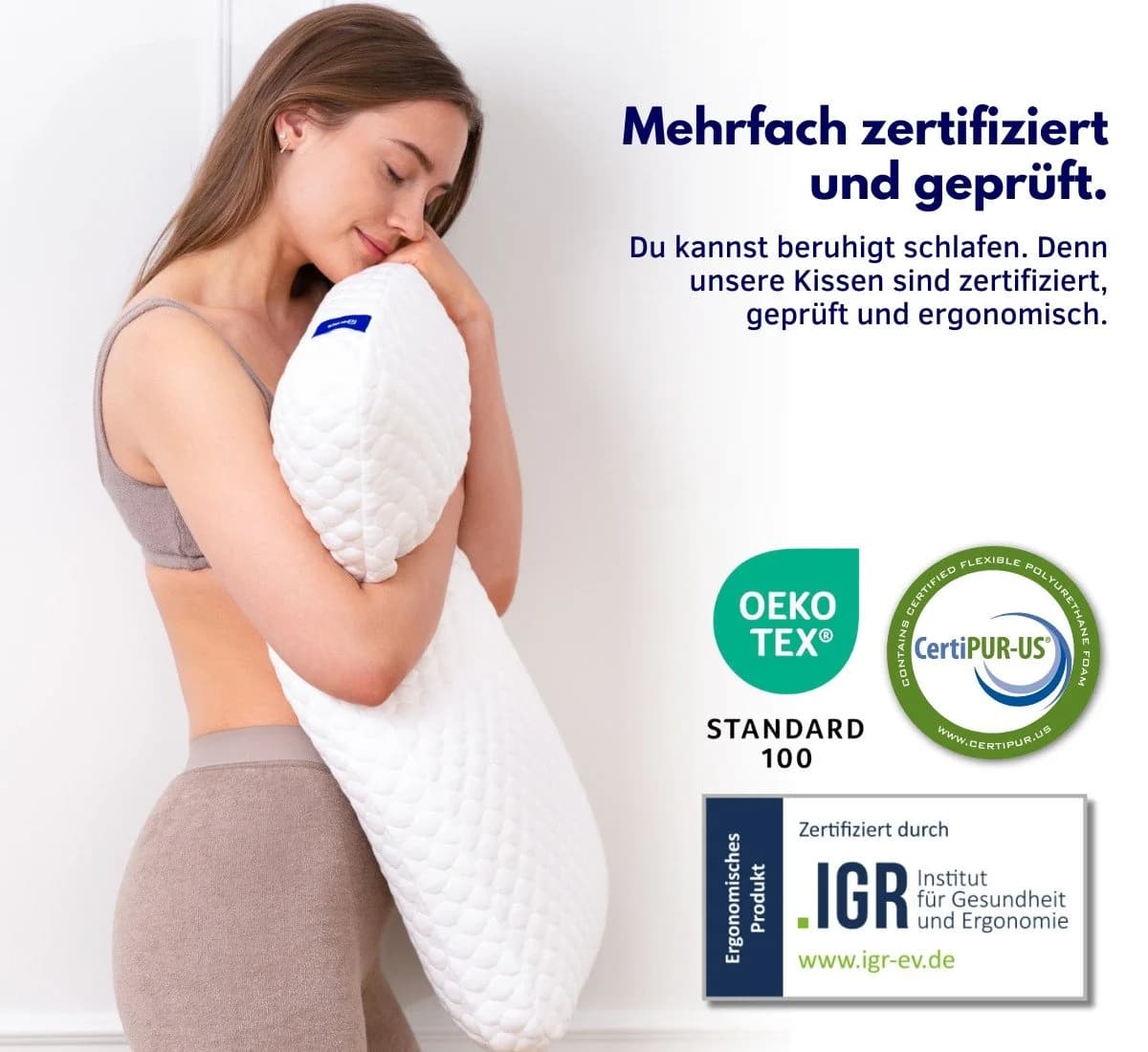 SLEEPI Nackenstützkissen Comfort Visco Memory Schaumstoffkern - Bild 3