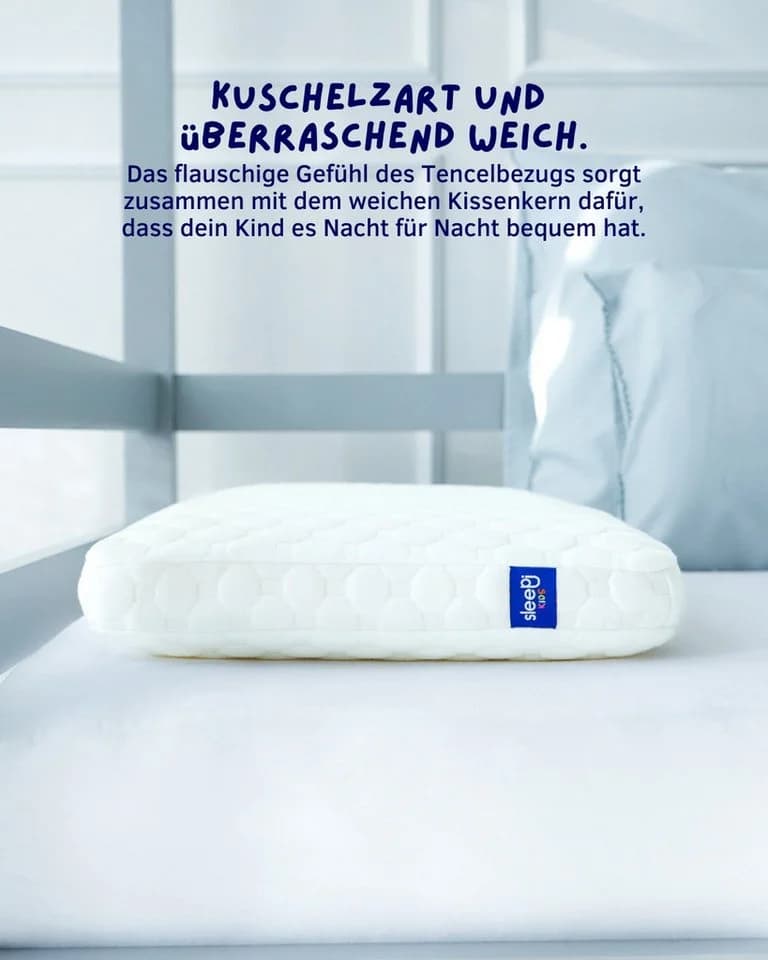 SLEEPI Nackenstützkissen Kids Comfort Kopfkissen Memory Foam Tencel - Bild 5