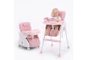 TWINKY Kinderklappstuhl Rosa 3-in-1 Hochstuhl mit Esstisch Bild 2