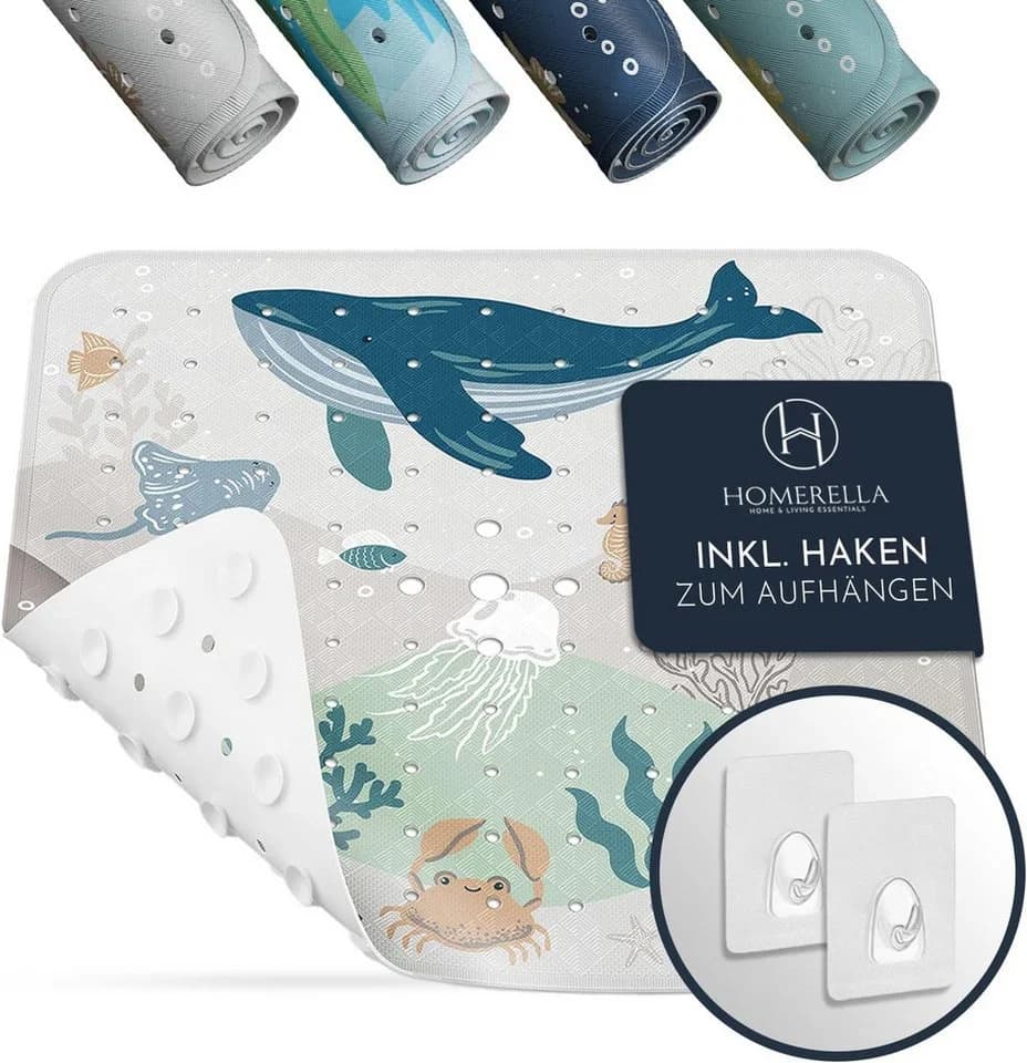 Homerella Duschmatte rutschfest Kinder BPA-frei mit Haken - Bild 2