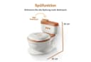 TWINKY Toilettentrainer 3-in-1 mit Flush-Sound und Deckel Weiß Bild 1