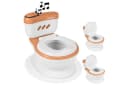 TWINKY Toilettentrainer 3-in-1 mit Flush-Sound und Deckel Weiß Bild 2