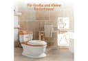 TWINKY Toilettentrainer 3-in-1 mit Flush-Sound und Deckel Weiß Bild 4