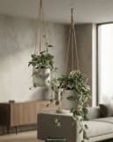 finestgreen Blumenampel Hängepflanztopf Charlie Fiberclay Beton-Optik Bild 5