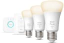 Philips Hue LED Starter Set E27 3er Pack Warmweiß mit Bridge Bild 2