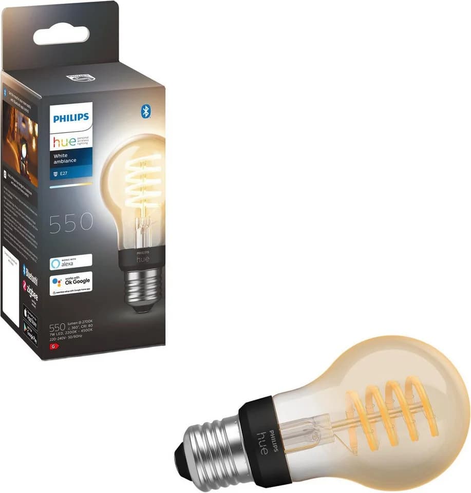 Philips Hue LED-Filament White Ambiance E27 Smarte Glühfadenlampe - Bild 2