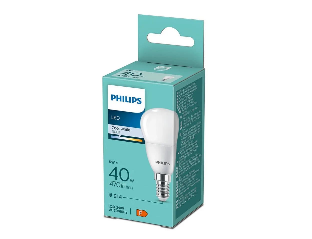 Philips LED-Leuchtmittel E14 P45 Tropfenform 5W Kaltweiß