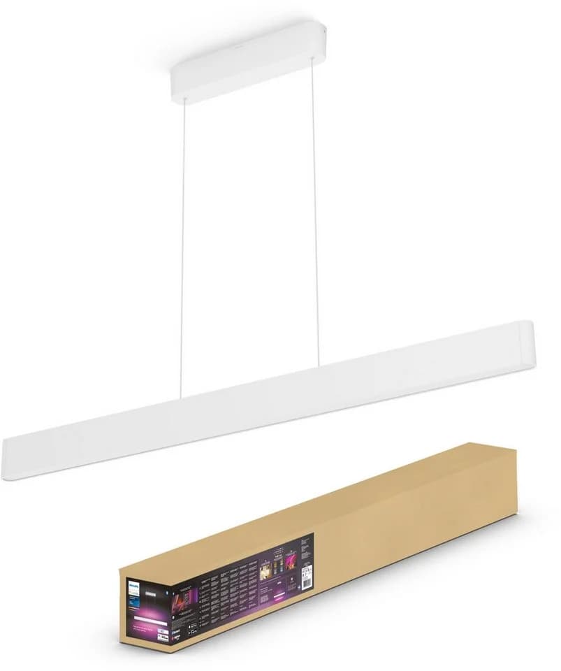 Philips Hue Smarte LED-Leuchte White & Color Ambiance Ensis Pendelleuchte Weiß - Bild 2