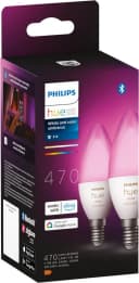 Philips Hue LED-Leuchtmittel White and Color Ambiance Kerze 470lm, E14, 2 St., Farbwechsler Bild 1