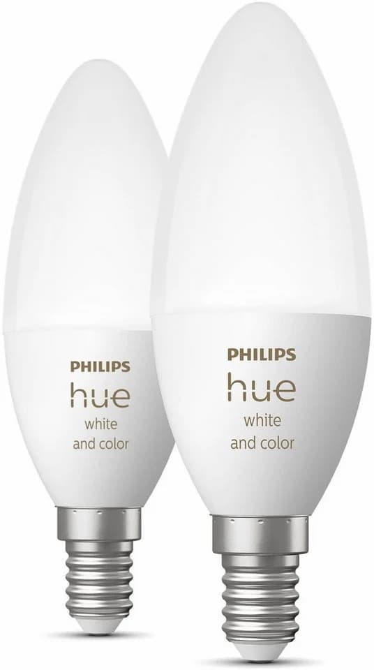 Philips Hue LED-Leuchtmittel White and Color Ambiance Kerze 470lm, E14, 2 St., Farbwechsler - Bild 5