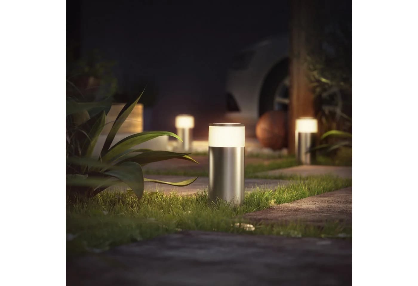 Philips Hue Calla Sockellampe Ergänzung 25,2cm Aluminium