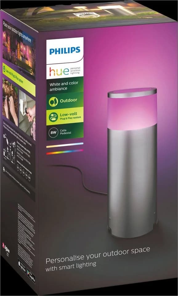Philips Hue Calla Sockellampe Ergänzung 25,2cm Aluminium - Bild 5
