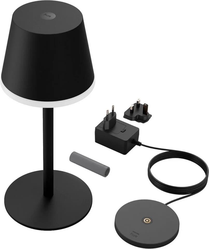 Philips Hue Smarte LED-Leuchte White & Color Ambiance Go Tragbare Tischleuchte Schwarz - Bild 5