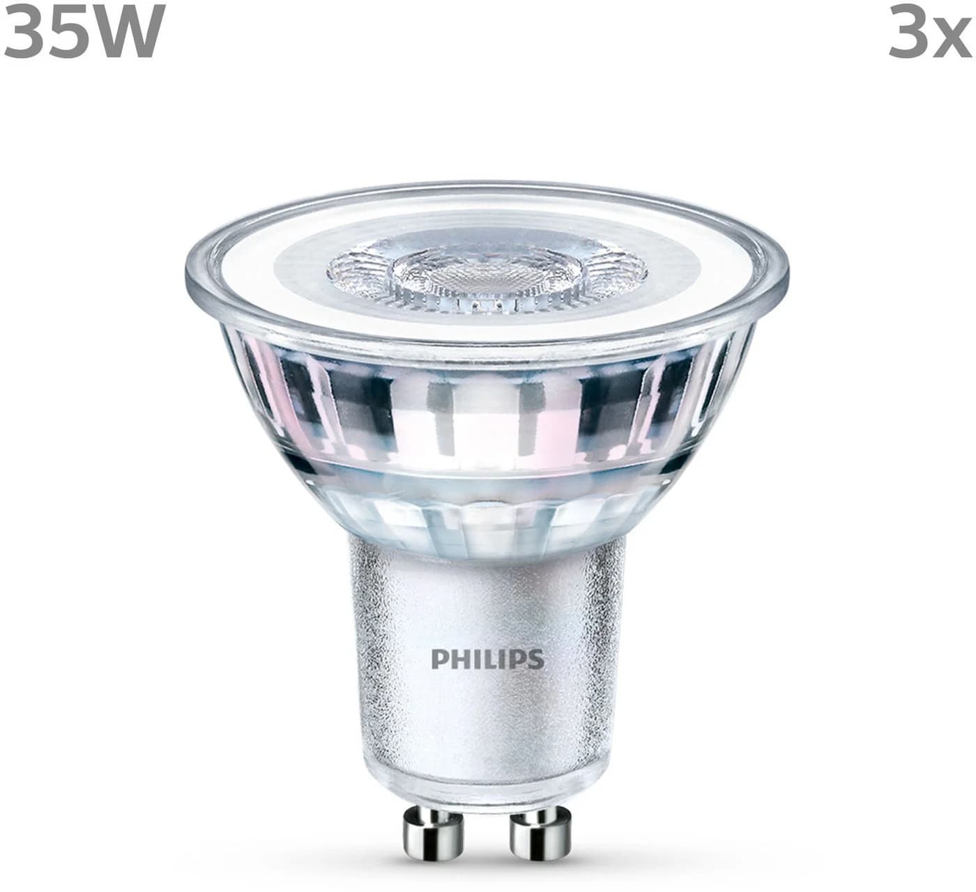 Philips Hue LED classic Lampe GU10 warmweiß 255lm 3er Pack - Bild 2