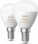 Philips Hue LED-Leuchtmittel White Ambiance Luster 470lm, E14, 2 St., Farbwechsler Bild 3