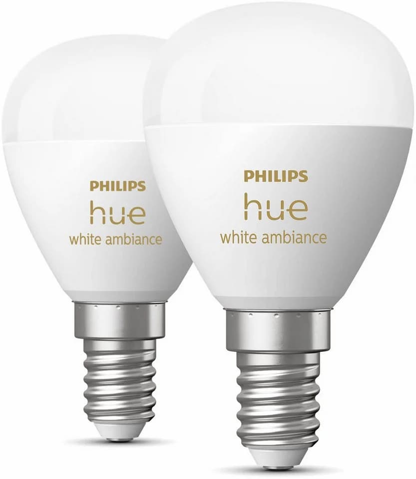 Philips Hue LED-Leuchtmittel White Ambiance Luster 470lm, E14, 2 St., Farbwechsler - Bild 3