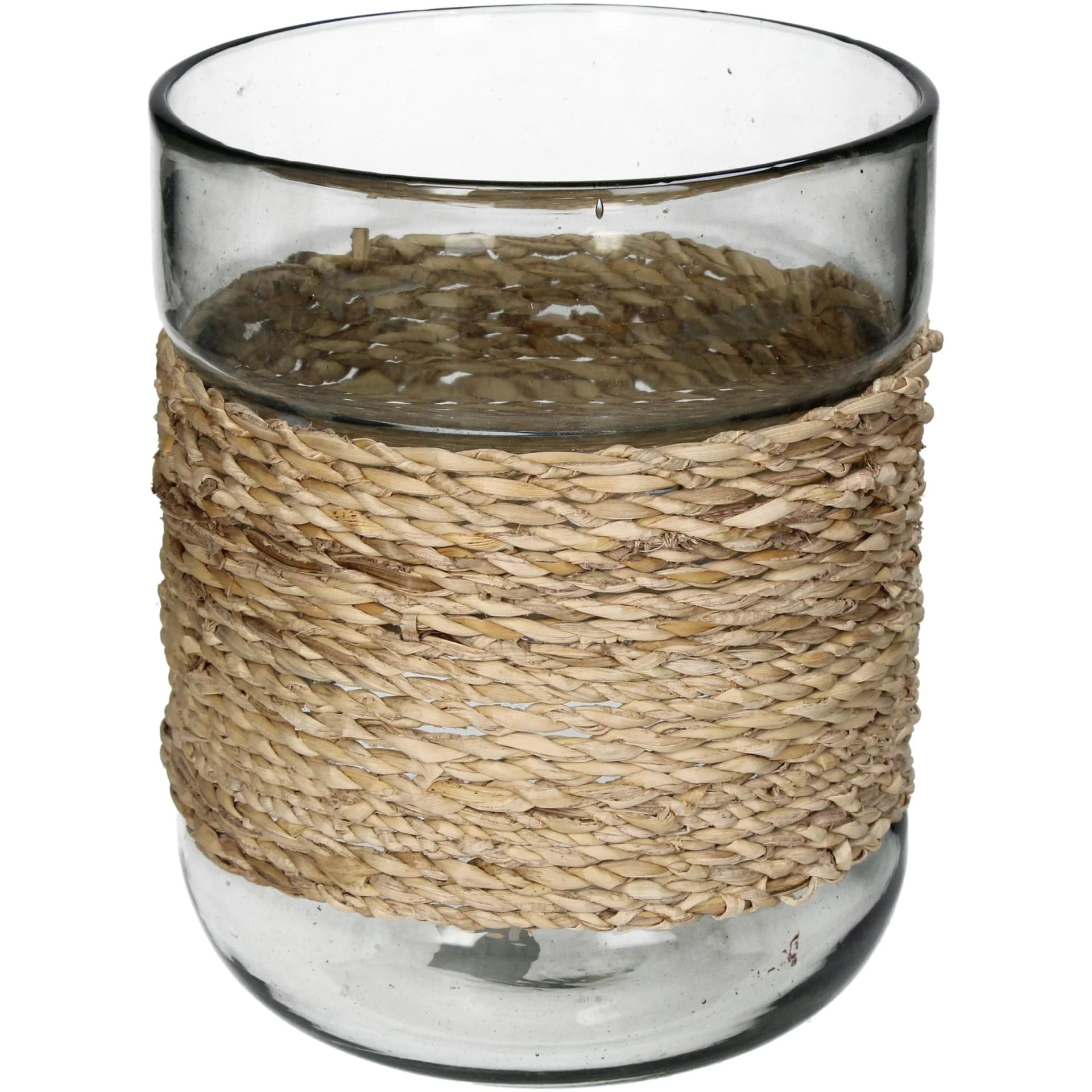 Windlicht Weiß Glas
