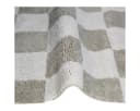 Kersten BV Badematte CHECKER Taupe Creme 100% Baumwolle Bild 3