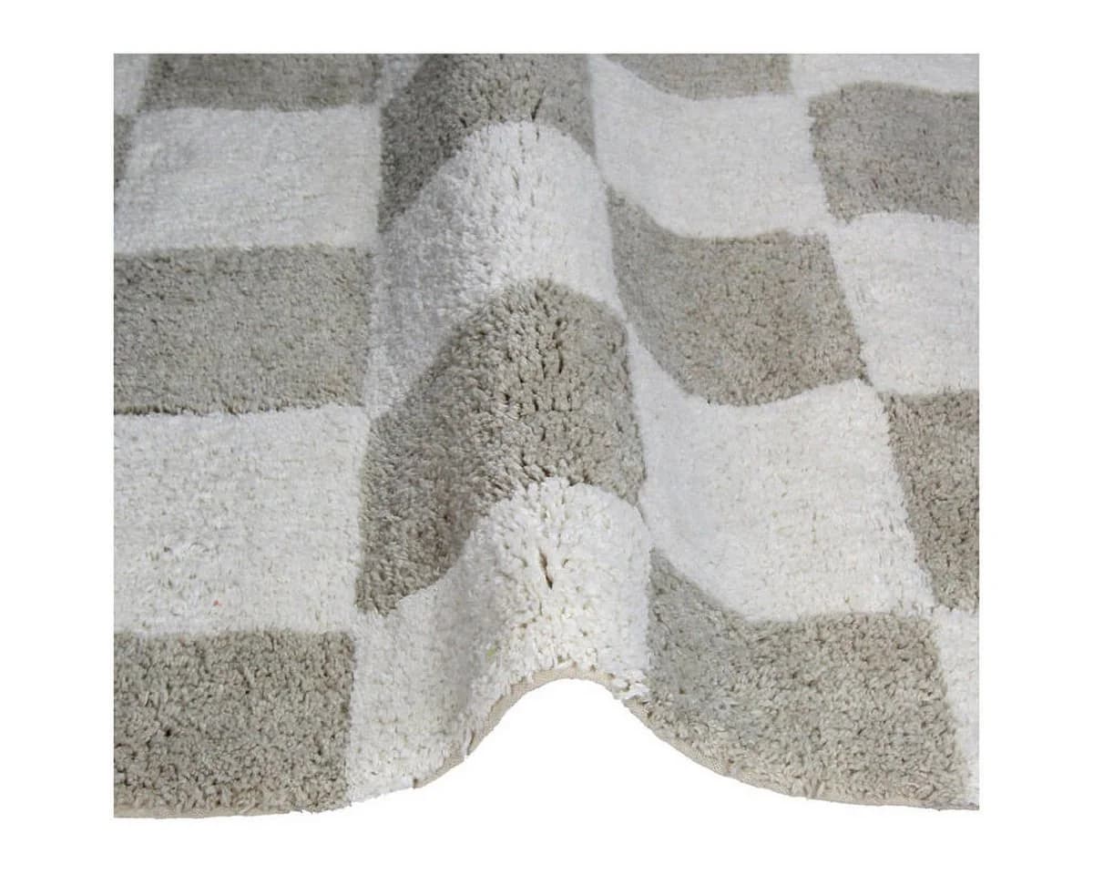 Kersten BV Badematte CHECKER Taupe Creme 100% Baumwolle - Bild 3