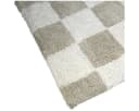 Kersten BV Badematte CHECKER Taupe Creme 100% Baumwolle Bild 4