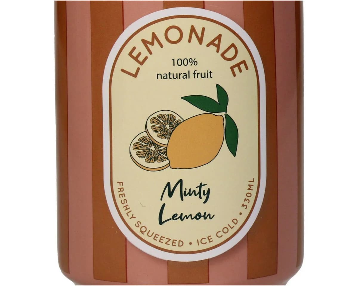 Kersten BV Dekovase Keramik Limonadendose Zitrone Orange/Rosa - Bild 3