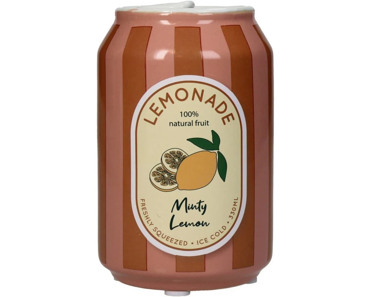 Kersten BV Dekovase Keramik Limonadendose Zitrone Orange/Rosa - Bild 4