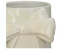 Kersten BV Dekovase White Elegance XL mit 3D-Schleife Weiß Bild 1