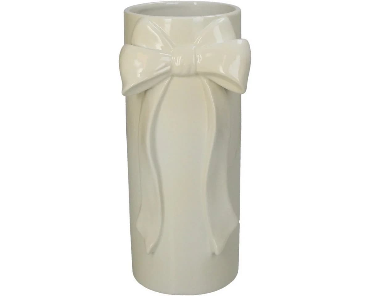 Kersten BV Dekovase White Elegance XL mit 3D-Schleife Weiß - Bild 2
