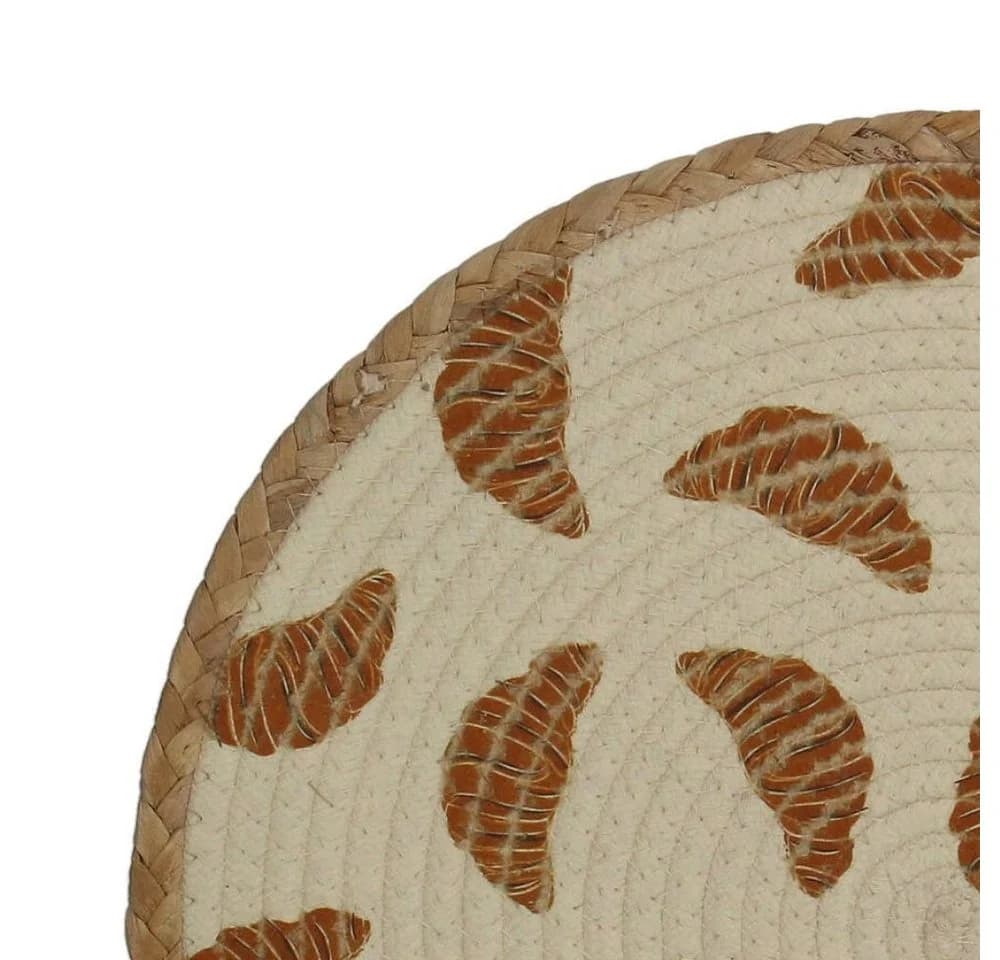 Kersten BV Platzset Tischunterlage Natur - Croissants ⌀ 38 cm