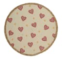 Kersten BV Platzset Herz-Motiv Beige Polyester Ø 38 cm Bild 2