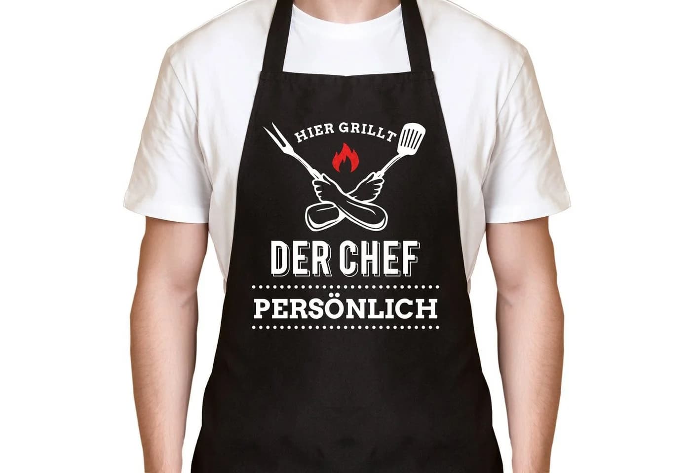 YORA Grillschürze für Männer, lustig, 2-tlg. Set mit personalisierbarer Urkunde - Bild 2