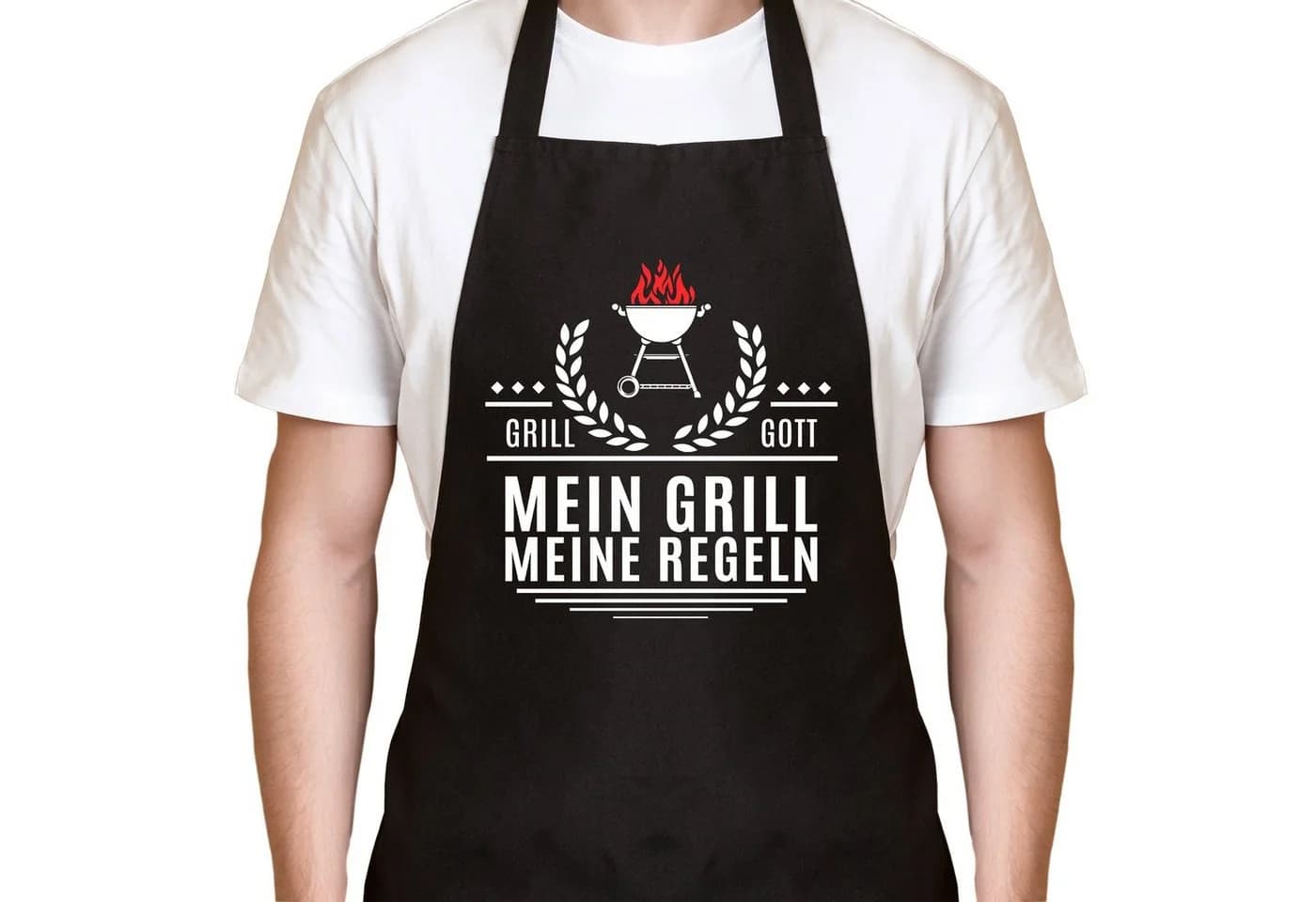 YORA Grillschürze für Männer - Mein Grill, 60 x 90 cm, Set mit personalisierbarer Urkunde - Bild 2