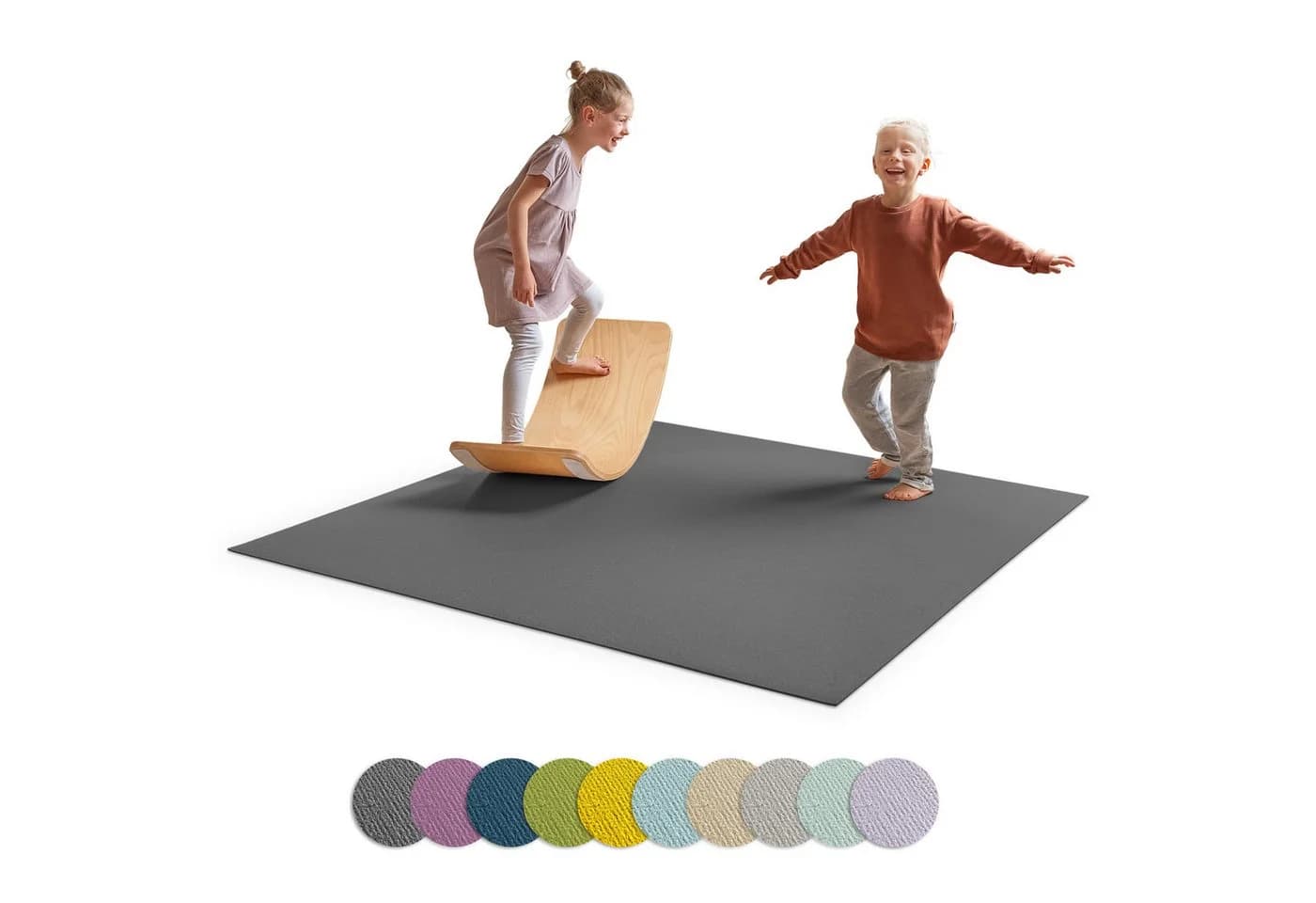 Ehrenkind Spielmatte Krabbelmatte Rutschfest Grau Made in Germany - Bild 2