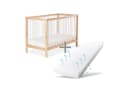 Ehrenkind Babybett PUR Massivholz mit Matratze Weiß Bild 2