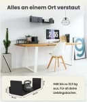 UNITURE Wandregal 2er Set Schwarz Modernes Design Bild 1