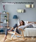 UNITURE Wandregal 2er Set Schwarz Modernes Design Bild 3