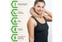 BACKLAxx® Nackenhörnchen Akupressur U-Kissen Rosa Halbleinen Bild 1