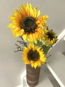 Goods NL Kunstblumenzweig Sonnenblume 3 Blüten Gelb 90 cm Bild 1